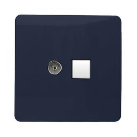 ART-TLP+TVNV  TV Co-Axial & Telephone Navy Blue